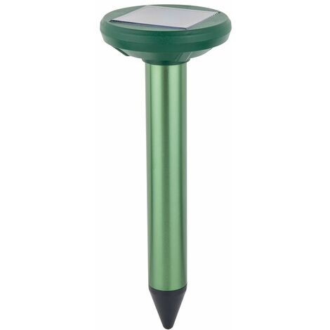 Dehner Repellente per Talpe Solar, Ø 10,5 cm, Altezza 28 cm, Alluminio/plastica, Verde