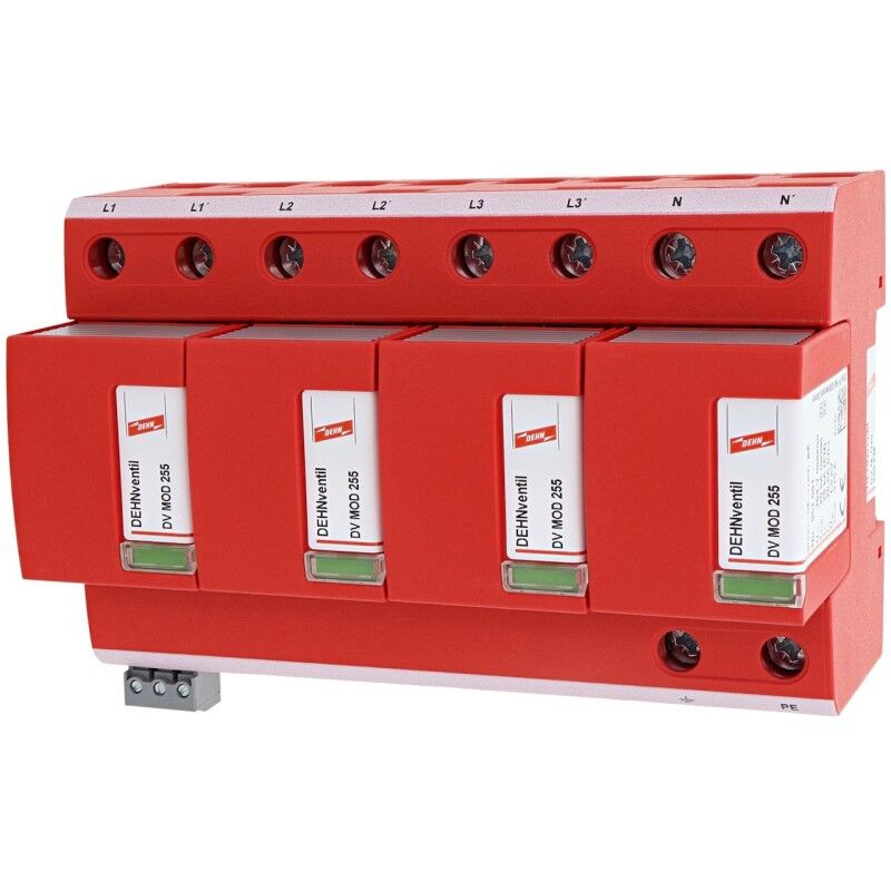 Le Sanitaire - dehn 951405 dv m tns 255 fm DEHNventil parafoudre combiné modulaire pour systèmes tn-s