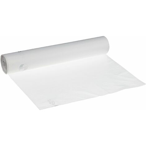Deiss universale 46923 pattumiera per cesti metallici, 630 mm x 850 mm x 0.01 mm – 50 per rotolo, bianco