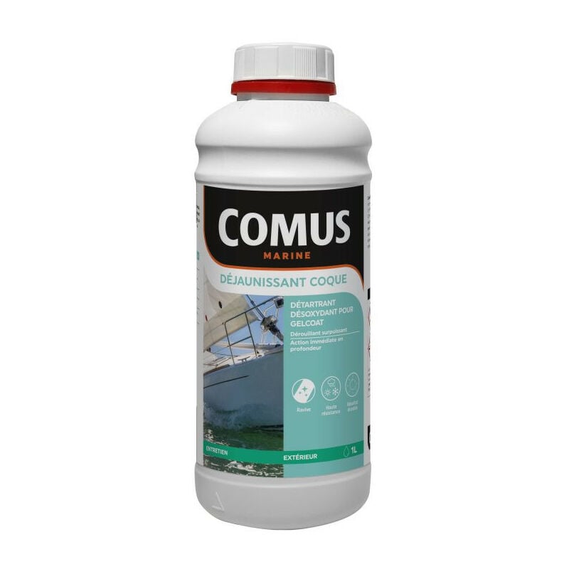 Dejaunissant coque 1 l - Détartrant désoxydant pour gelcoat Comus marine