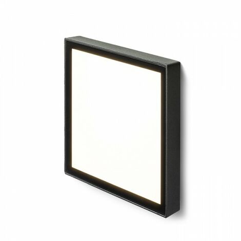 DEJAVU SQ 14 plafonnier encastrable noir 230V LED 6W IP65 3000K