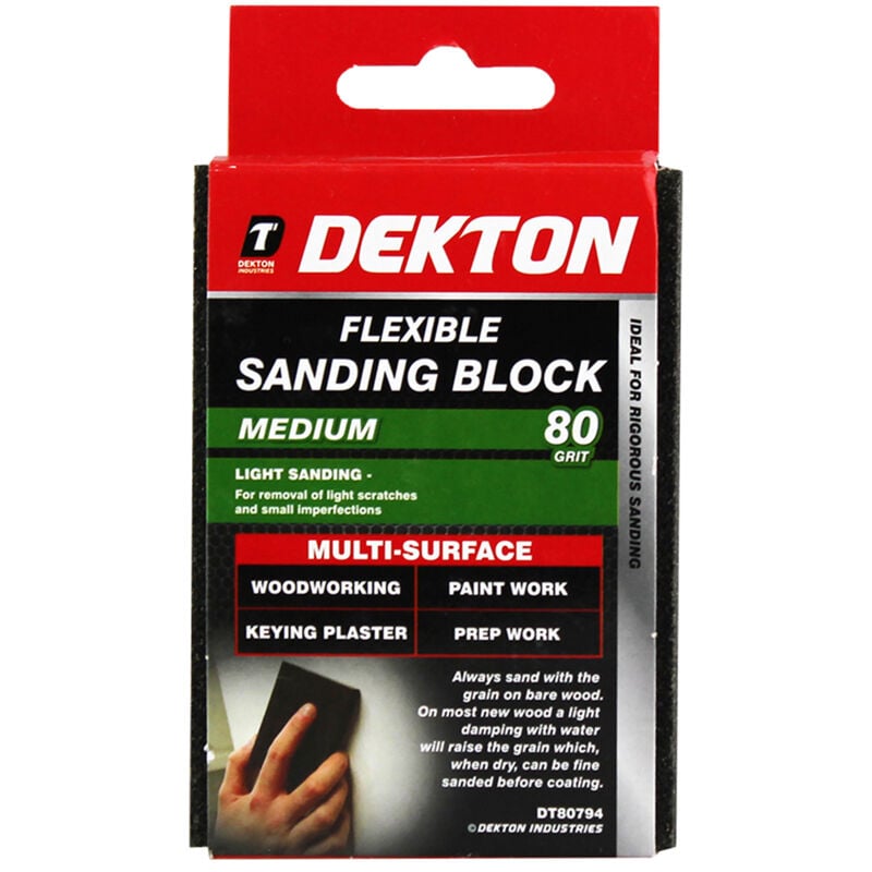 Flexible sanding block - medium - 80 g - Dekton