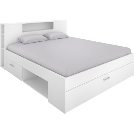 DEKIT LANKA - CAMA COMPACTA PARA DORMITORIO - BLANCO - 95 x 159,6 x 218,5 cm