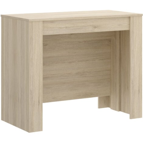DEKIT - Mesa Extensible comedor cocina color natural 77x54-239x90 cm modelo KIONA