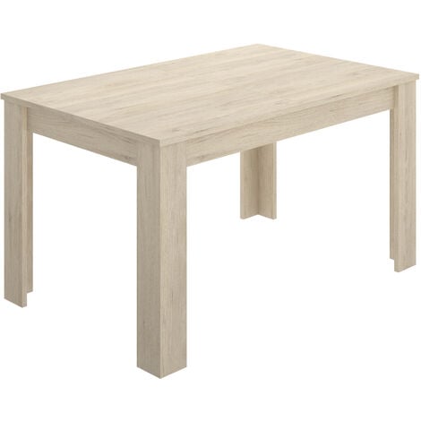 DEKIT - Mesa Extensible para comedor y cocina DINE color Natural - 77x140-190x90 cm