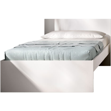DEKIT TOP - CAMA TOP DE 90X190 PARA DORMITORIO - BLANCO - 67 x 95,8 x 194,8