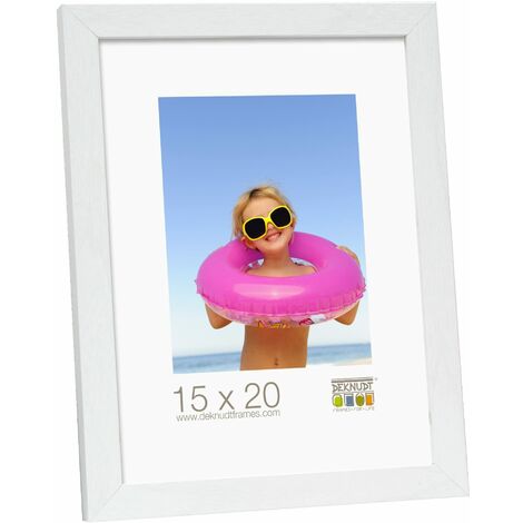 Deknudt Frames S44CF1-40.0X60.0 - Portafoto Basic in Legno e MDF, 40 x 60 cm, Colore: Bianco
