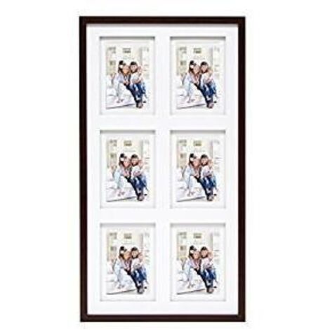 Deknudt S65KQ6 Cadre Photo Marron 6 Photos 10x15 cm