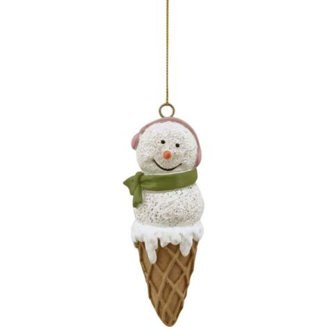Deko Anhänger Schneemann 11,5 x 4,5 x 6,5 cm bunt Weihnachtscharaktere