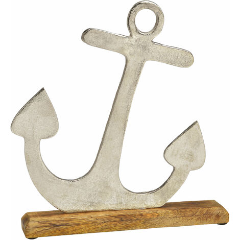 Deko Aufsteller Anker - 31 cm - Metall Tisch Fenster Dekoration Bootsanker