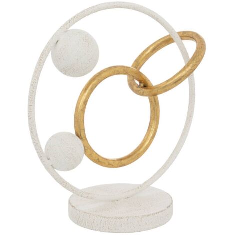 Deko-Aufsteller Rob weiß H30cm - Atmosphera créateur d'intérieur