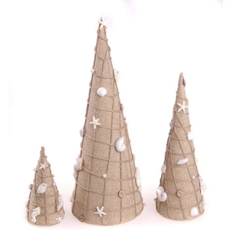 Deko-Bäumchen, 3er-Set, Weihnachtsdeko