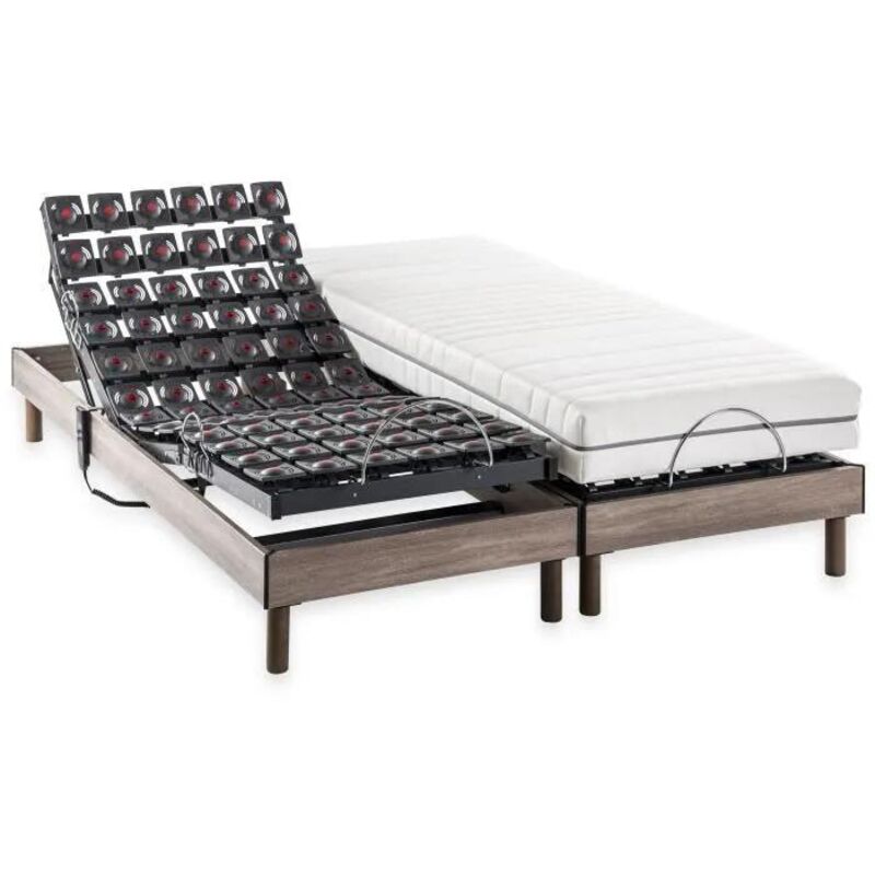 Les Tendances Deko-dream Relaxbett-set Elektrisch Eiche Grau