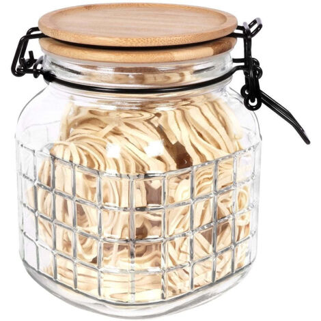 Deko-Glas mit dichtem Deckel, 1100 ml