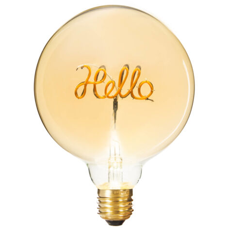 ATMOSPHERA CRÉATEUR D'INTÉRIEUR Deko Glühbirne HELLO, LED, bernsteinfarben