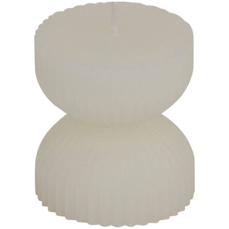 Deko-Kerze Shapa 5cm - Weiß