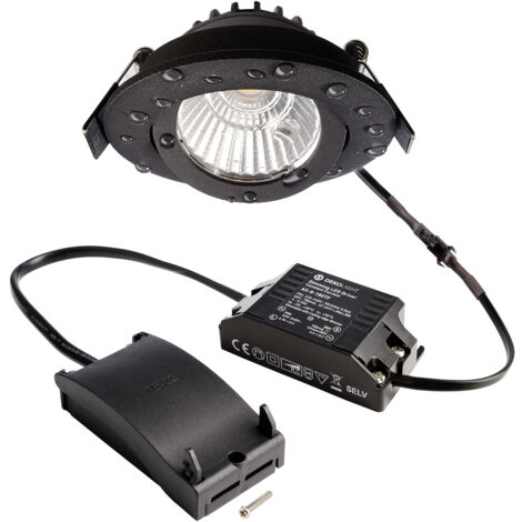 Deko Light 565395 Dione IP LED-Einbauleuchte  EEK: E (A - G) LED LED fest eingebaut 8.5 W Schwarz