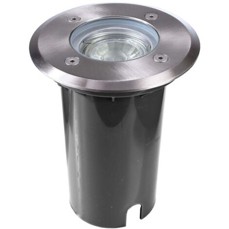 Deko-Light Bodeneinbaustrahler Aton in Schwarz GU10 IP67 rund