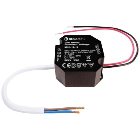 DEKO LIGHT OCTO, CV, MINI 12V/12W DRIVER DE LED À TENSION CONSTANTE 12 W 0 - 1000 MA 12 V 1 PC(S) 862229