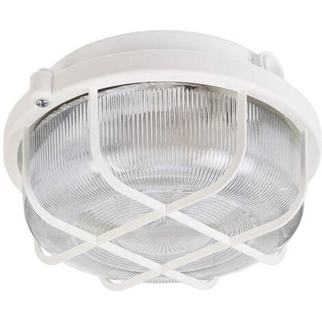deko-light SYRMA ROUND plafoniera bianca da esterno LED