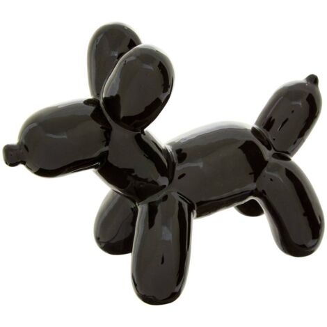Deko-Statuette Theo Hund Pop Art H13.5cm schwarz - Atmosphera créateur d'intérieur