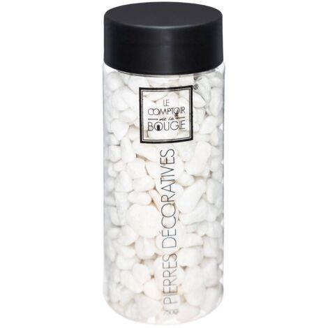 Deko-Steine - klein - Keramik - weiß - 750g