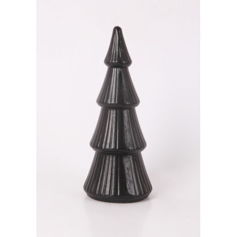 Deko-Tannenbaum Holz 24 x 10 cm schwarz Weihnachtscharaktere