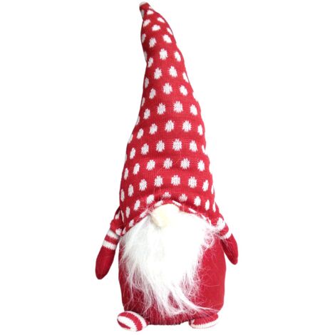 Deko-Weihnachtswichtel mit Zipfelmütze 45cm Weihnachtsdeko Wichtel Türstopper - rot