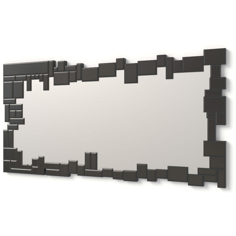 

E025 - Espejos Decorativos Modernos De Pared | Espejos Sofisticados Grandes Rectangular Color Negro | 1 Pieza 140x70cm - Dekoarte