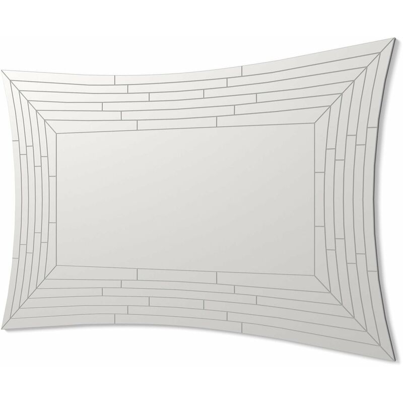 

E036 - Espejos Decorativos Modernos De Pared | Espejos Sofisticados Grandes Rectangular Color Plata | 1 Pieza 120x80cm - Dekoarte