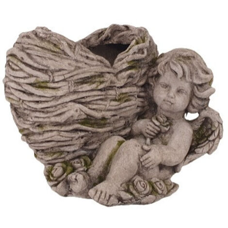 Dekofigur Engel zum Bepflanzen 27 x 28 x 29 cm Skulptur