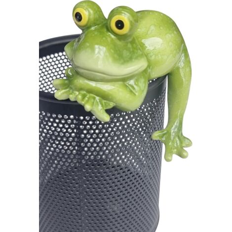 Dekofigur Frosch kantenhocker 7,5 x 7 x 7 cm grün