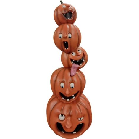 Dekofigur Kürbisstapel klein 30 x 11 cm orange Weihnachtscharaktere