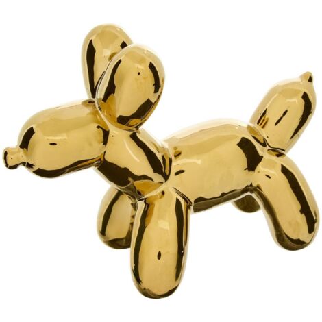 Dekofigur Theo Hund Pop Art H13.5cm vergoldet - Atmosphera créateur d'intérieur