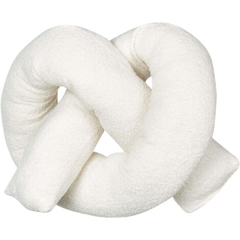 Dekokissen GLADIOLUS Bouclé 172 x 14 cm Cremeweiß Ohne Muster