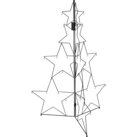 Dekoration aus Metall in Form eines Weihnachtsbaums, 110 cm