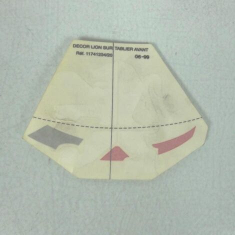 Dekoration Löwe weiß Frontschild für Scooter Peugeot 50