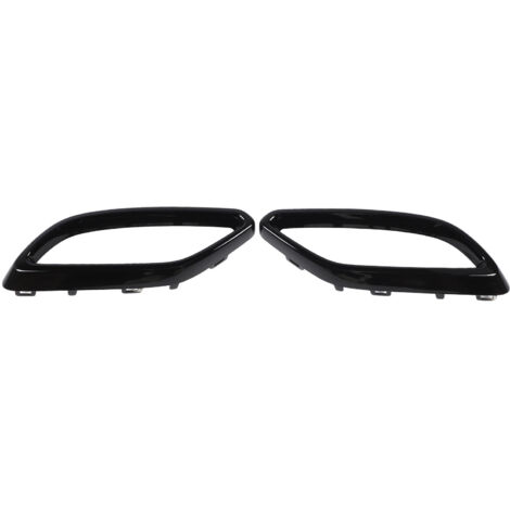 Dekorative ABS-Rohrauslassabdeckung [1184920100, 1184920200] Paar, glänzend schwarz, für Mercedes-Benz CLA-C118 AMG-Line 2020-2024