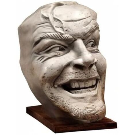 Dekorative Buchstützen, Buchstützen mit der Aufschrift „Hier ist Johnny“, glänzende Bibliotheksskulptur, skurrile dekorative Harzstatue für den Schreibtisch, dekorative Accessoires für Bücherregale (