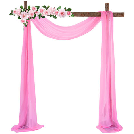 Dekorative Chrom-Hintergrundkulisse – Stoff – 70 x 550 cm – Weiß – 1 Stück