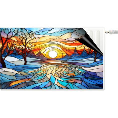 Dekorative Heizkörper-Abdeckmatte Heizkörpermagnet Sunset