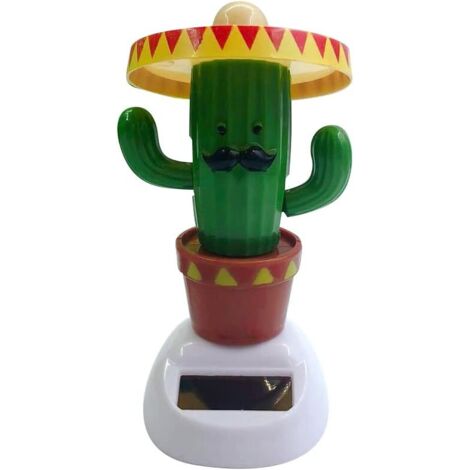 Dekorative Kaktusfigur fürs Armaturenbrett, tanzendes Solarauto-Spielzeug, lustige Dekoration