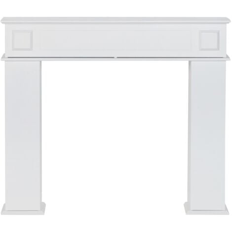 IDMARKET Dekorative Kaminsimskonsole mit Stauraum