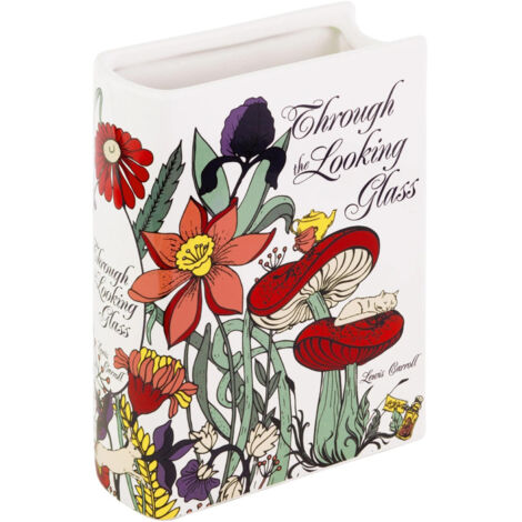 Dekorative Keramik-Buchvase (1 Stück), Blumenvase, originelle Tisch- und Wohnzimmerdekoration, personalisiertes Geschenk