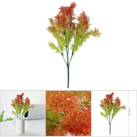 Dekorative künstliche Algen aus Kunststoff für Haus und Garten, orangefarbene künstliche Pflanze