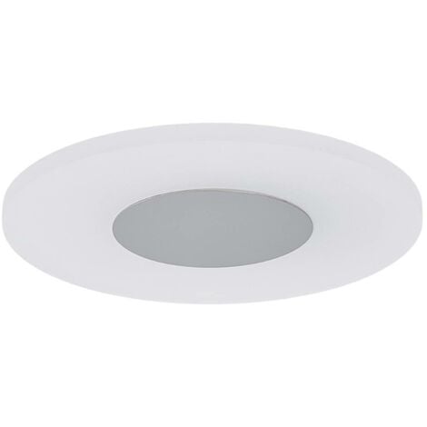 Dekorative LED-Deckenlampe Tarja - weiß satiniert, chrom