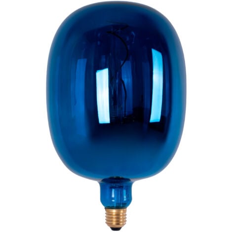 BARCELONA LED Dekorative LED Filament Lampe, blau - E27 T170 - Dimmbar - 4W -