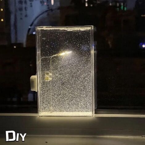 Dekorative LED-Schneekugel-Nachtleuchte, magische Nachtlampe, originelles Geschenk, winterliche Atmosphäre