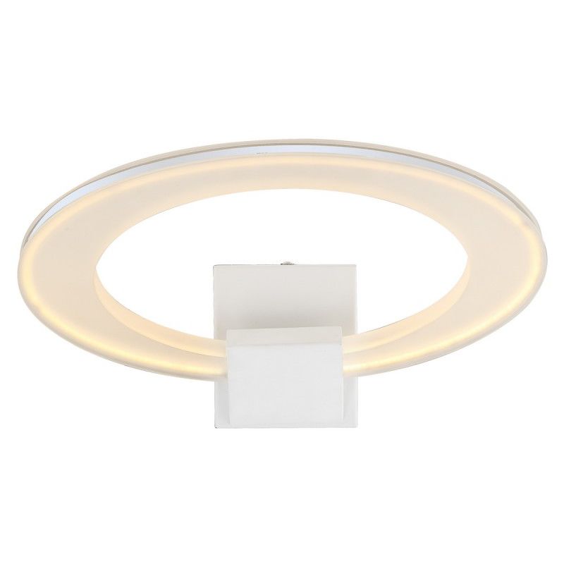LED Design Wand Lampe Wohn Ess Zimmer Beleuchtung Ring Strahler Leuchte weiß Globo 67063W