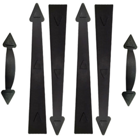 Dekorative magnetische Garagentorbeschläge, Akzente im Kutschenstil, Zierscharniere, Griffset, dekorativer magnetischer Garagentorgriff